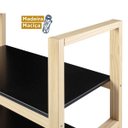Ver imagem 7 de Estante para Livros Multiuso 2 Prateleiras Madeira Maciça Baixa Guará Yescasa