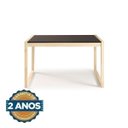 Ver imagem 5 de Mesa de Jantar 4 Lugares de Madeira Maciça Guará Yescasa Preto/Marrom