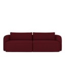 Ver imagem 2 de Sofá Living Sala de Estar Abel 220cm Bipartido Pés de Madeira Veludo Bordô G33 - Gran Belo