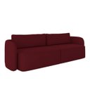 Ver imagem 5 de Sofá Living Sala de Estar Abel 220cm Bipartido Pés de Madeira Veludo Bordô G33 - Gran Belo
