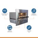 Ver imagem 5 de Churrasqueira Assador Gourmet Rotativa Elétrica Embutir 42x52cm Aço Inox Roast Smart 04 220v - Hope