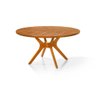 Mesa de Jantar Julia Madeira Maciça Eucalipto Ripada 110cm - 3