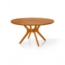 Ver imagem 3 de Mesa de Jantar Julia Madeira Maciça Eucalipto Ripada 110cm