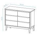 Ver imagem 6 de Quarto de Bebê Berço + Cômoda 6 Gvts Classic Branco Pés Madeira Natural