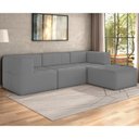Ver imagem 2 de Sofá Modulado 4 Lugares 231cm Espuma D33 Multimóveis Cr45360 Cinza