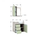 Ver imagem 4 de Conjunto para Banheiro Gabinete com Cuba Espelheira e Armário Lateral Espresso Móveis