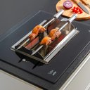 Ver imagem 3 de Churrasqueira a Gás de Embutir 2 Espetos Arke Vetro Gn Preto/Inox
