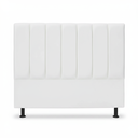 Ver imagem 2 de Cabeceira de Cama Box King 195cm Carla Premium Branco - Corino