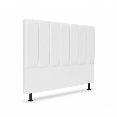 Cabeceira de Cama Box King 195cm Carla Premium Branco - Corino
