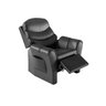 Poltrona Papai e Mamãe Retrátil e Reclinável Corino Preto para Descanso:corino Preto - 4