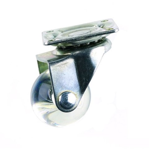 Rodízio Silicone Placa giratória para Carrinho Moveis 1.1/2-35mm - Starfer