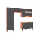 Ver imagem 1 de Cozinha Modulada Completa Napoli Prime 4 Peças (2 Armários + 1 Balcão + 1 Paneleiro) C4P01