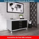 Ver mais imagens de Mapoteca 5 Gavetas Pandin 120 Cm (larg) Inmetro Tampo Mdp Branco Estrutura Aço Cinza Gavetas Pretas