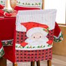 Kit Capas de Cadeira Jantar Estampadas Natalina Ajustável C/ Elástico 06 Pçs - Papai Noel - 2