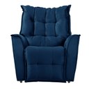 Ver imagem 3 de Poltrona da Mamãe Reclinável Carinho Veludo Azul - Star Confort
