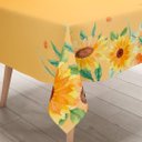 Ver imagem 2 de Toalha de Mesa Quadrada 4 Lugares Girassois