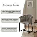 Ver imagem 2 de Poltrona Design Moderno Confortavel para Sala e Quarto Cinza Belga