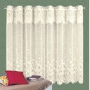 Ver imagem 1 de Cortina Cozinha Tulipinhas 2,20 X 1,20+ 0,30m Cortilester - Bege