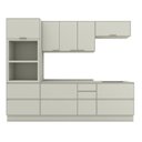 Ver imagem 3 de Cozinha Compacta 5 Peças 100% MDF com Torre Quente e Tampo para Cooktop Fineze