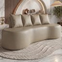 Ver imagem 2 de Sofa 3 Lugares Organico Ibiza 210 Cm Corino Cobalto Vazzano