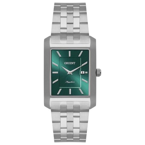 Relógio Orient Masculino Ref: GBSS1059 E1SX Retangular Slim Prateado
