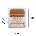 Ver imagem 3 de Kit 4 Banquetas decorativas paris-pintura cobre