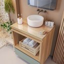 Ver imagem 4 de Gabinete de Banheiro 70cm com Caixa Organizadora Rainha 70cm Mdf Nesher