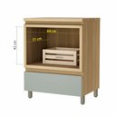 Ver imagem 7 de Gabinete de Banheiro 70cm com Caixa Organizadora Rainha 70cm Mdf Nesher
