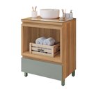Ver imagem 2 de Gabinete de Banheiro 70cm com Caixa Organizadora Rainha 70cm Mdf Nesher