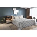 Ver imagem 3 de Kit Colcha Cobre Leito Casal 3pç Montblanc Folhagem Chumbo