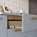 Ver imagem 5 de Armário para Forno de Cozinha Axé 4 Portas 1 Prateleira Cinza Bertolini