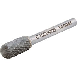 Lima rotativa vídea abaulada 8x20mm haste 6mm lc008 - Vonder - 1