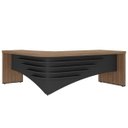 Ver imagem 1 de Mesa para Escritório em L Diretor Lado Direito Nogal/Preto