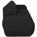 Ver imagem 4 de Sofá 3 Lugares Sala Living Orgânico 188cm Fávara K01 Veludo Preto - Lyam Decor
