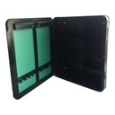 Ver imagem 5 de Armario Banheiro com Espelho Embutir Sobrepor Plasbohn Preto