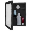 Ver imagem 4 de Armario Banheiro com Espelho Embutir Sobrepor Plasbohn Preto