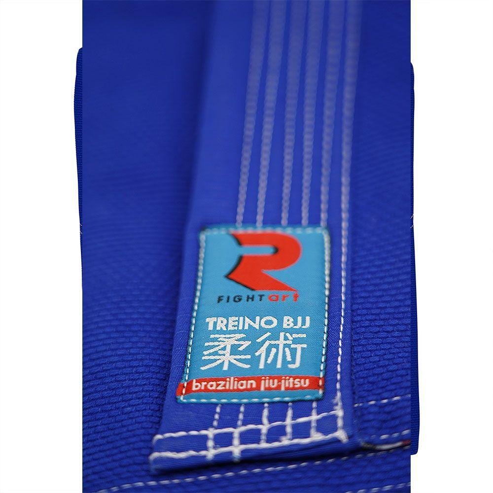 Kimono Jiu-jitsu Fightart Treino Bleu Tamanho A3 - 6