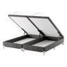 Base Box Baú Bipartido King Spubio Incofal Marrom 198x198x40cm - 2