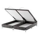 Ver imagem 2 de Base Box Baú Bipartido King Spubio Incofal Marrom 198x198x40cm