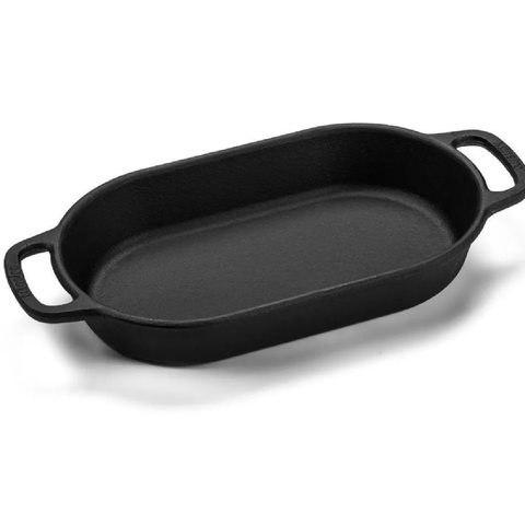 Assadeira Beira Alta Oval Ferro Fundido 28x16cm 1,6L Panela Mineira Profissional