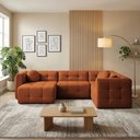 Ver imagem 2 de Sofá Retrátil de Canto 8 Lugares 352cm Living Vicente Linho K01 - D'rossi
