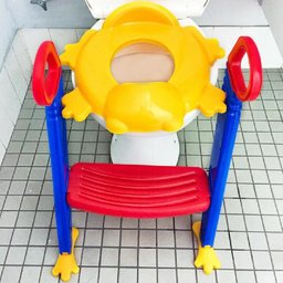 Troninho Assento Infantil Redutor de Vaso Sanitario com Escada Sapinho Bebe Pinico Ajustavel Desfral - 4