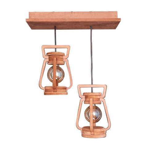 Luminária Lustre Pendente 3 Lampião 110/220 V