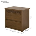Ver imagem 5 de Painel Cabeceira Frisado Casal/Queen com LED e Mesa de Cabeceira 109x270cm