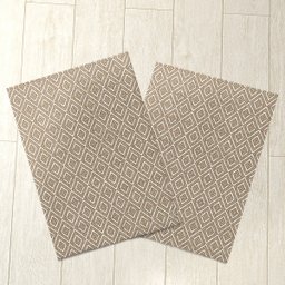 Kit Cozinha 2 Peças Tapete Capacho 65cm X 45cm Antiderrapante Algodão Emborrachado E.v.a Tear Artesa - 1