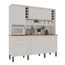 Ver imagem 1 de Armário de Cozinha 6 Portas 2 Gavetas Catar Branco