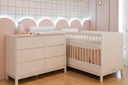 Ver imagem 6 de Berço e Cômoda Quarto Bebê de MDF Branco Fosco Linha Cozy Quater Móveis