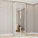 Ver imagem 1 de Guarda Roupa Bellagio 2 Portas Espelho Cabideiro Casa 812