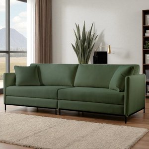 Sofá Fixo Ravi 2 Lugares Luxo 1,70m Castellar Móbile