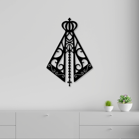 Escultura de Parede Nossa Senhora em MDF